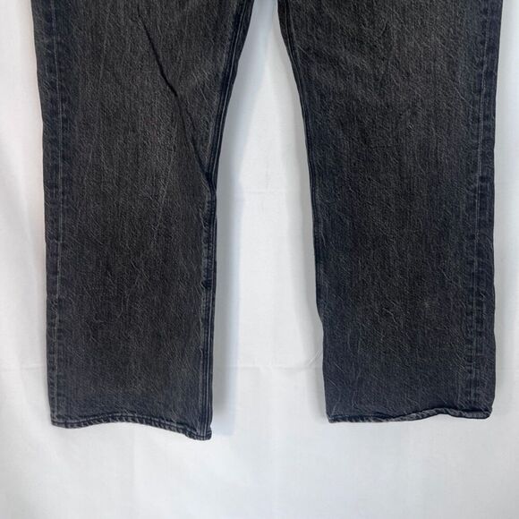 American Eagle Dark Gray Straight Leg Denim Jeans Size 10 - Picture 6 of 10
